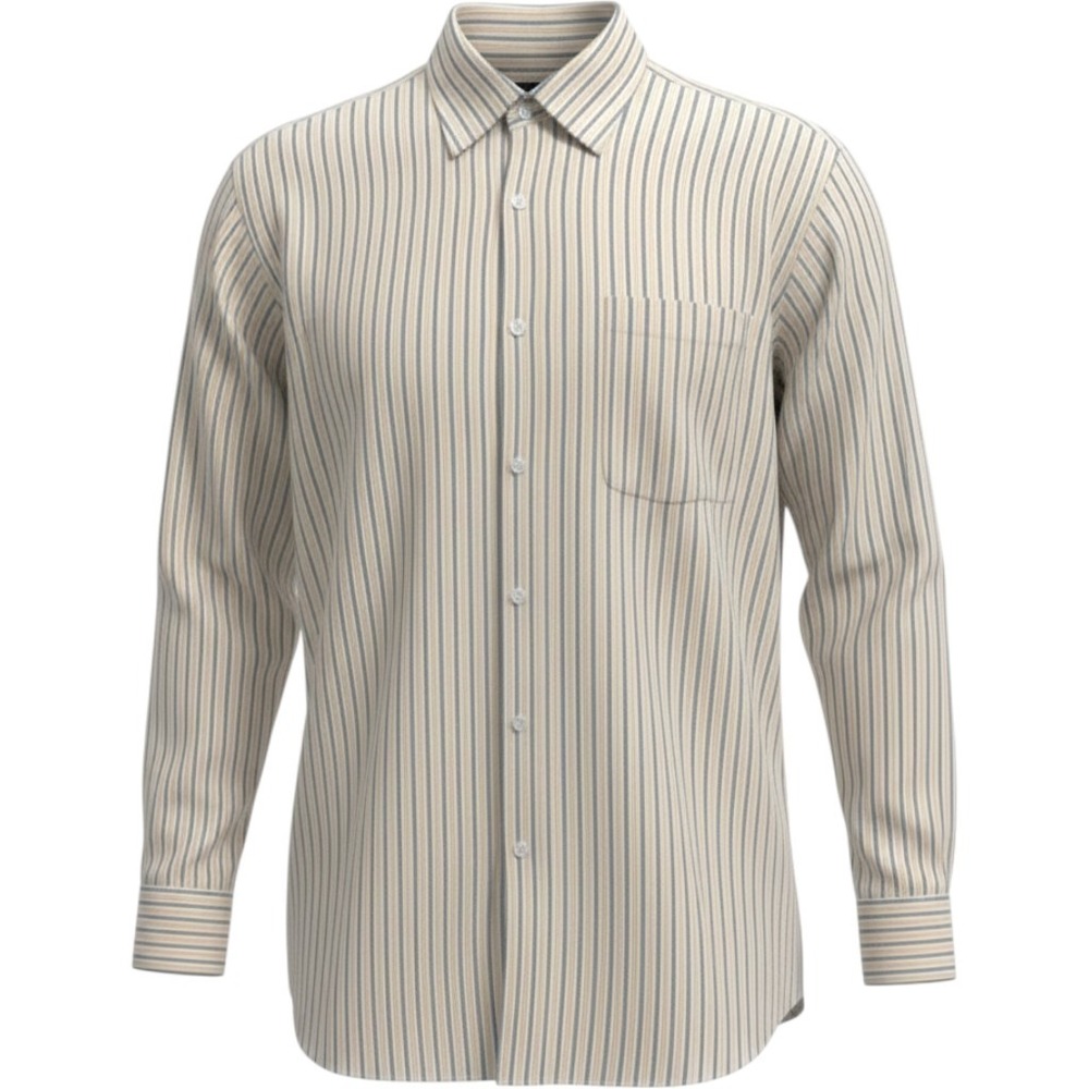 Robert Talbott Button Down Mens L Carmel Striped Long Sleeve Shirt Excellent